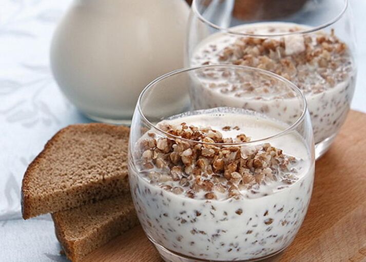 Buckwheat dengan kefir